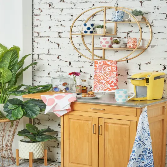 Hummingbird Floral Printed Kitchen Towel {6}