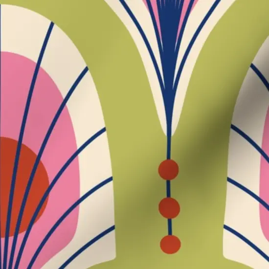 Various Fabrics by the Yard or Fat Quarter Animal Print Art Deco Bold Modern Feathers Custom Printed Fabric by Spoonflower {7}