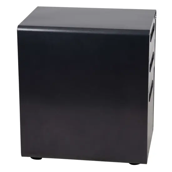 Emma and Oliver Ergonomic 3-Drawer Mobile Locking Filing Cabinet Storage Organizer Black {5}