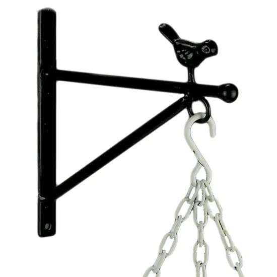 Black and White Enamel Metal Wall Mounted Bowl and Bracket {4}