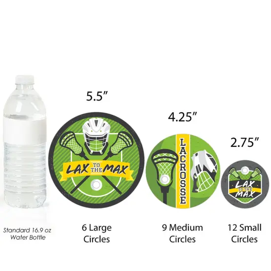 Big Dot of Happiness Lax to the Max Lacrosse Giant Circle Confetti Party Decorations Large Confetti 27 Count {4}