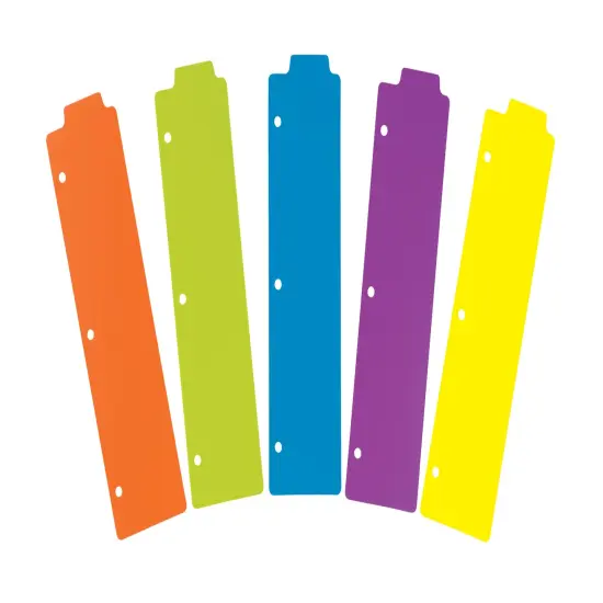 Avery Snap-In Plastic Bookmark Dividers for 3 Ring Binder, White Labels, 1 Assorted Color Set of 5 Tabs, 3 Packs, 15 Page Dividers Total (24908) {4}