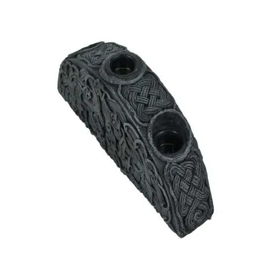 Gothic Endless Knot Design Triple Taper Candle Holder {6}