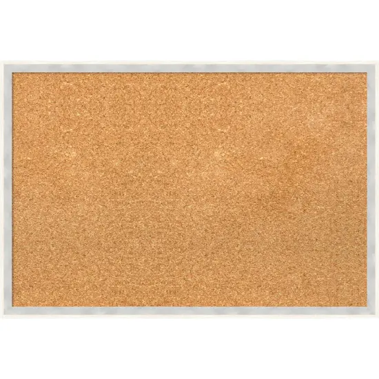 Paige Wood Framed Corkboard, Natural Cork Paige White Gold {7}