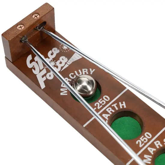 WE Games Shoot The Moon - a Classic 1940's Nostalgia Game - Solid Walnut Wood Stain - 18 inches {4}