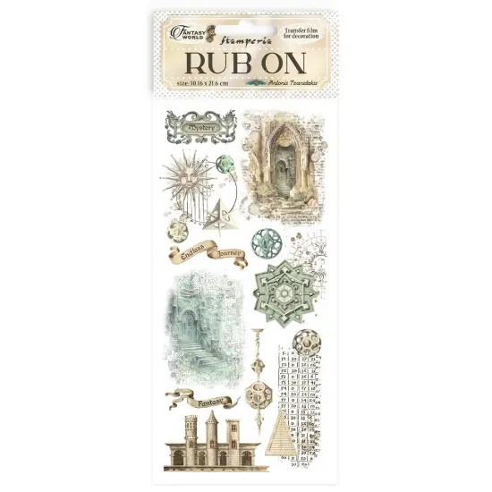 Stamperia Rub-On 4"X8.5"-Sir Vagabond In Fantasy World Elements {1}