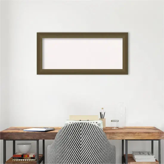 Blaine Narrow Framed Corkboard, White Cork Bronze {5}
