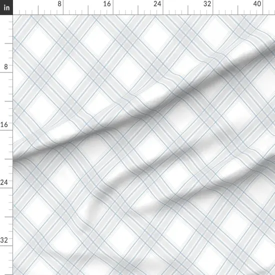 Various Fabrics by the Yard or Fat Quarter Diagonal Plaid Neutral Check Classic Scottish Large Scale Farmhouse Custom Printed Fabric by Spoonflower {1}