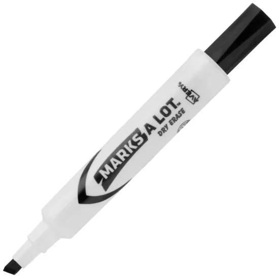 Avery Marks A Lot Value Pack Dry Erase Markers, Desk Style, Chisel Tip, 200 Black Markers (24445) {3}