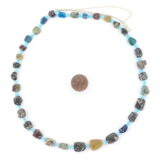 Nugget Roman Glass Beads, Genuine Glass Found in Afghanistan, Matte Glass Beads for Jewelry Making, The Bead Chest {2}