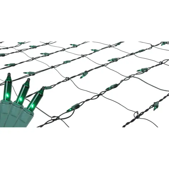 Northlight Net Style Incandescent Christmas Lights - 4' x 6' - Green - Green Wire {3}
