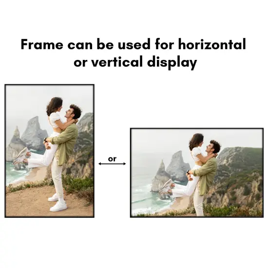 Americanflat Front Loading Picture Frame Set - Set of 6- Multi Picture Frames - Perfect for Photos and Wall Decor - Shatter Resistant Glass - Hanging Hardware with Snap-Out Easel {10}