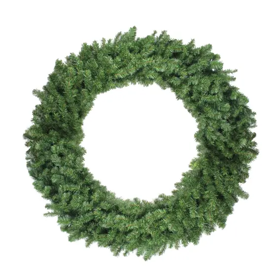 Northlight Artificial Canadian Pine Christmas Wreath - 48" - Unlit Green {1}