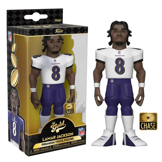 Baltimore Ravens NFL Funko Gold 12 Inch Vinyl Figure | Lamar Jackson Chase {1}