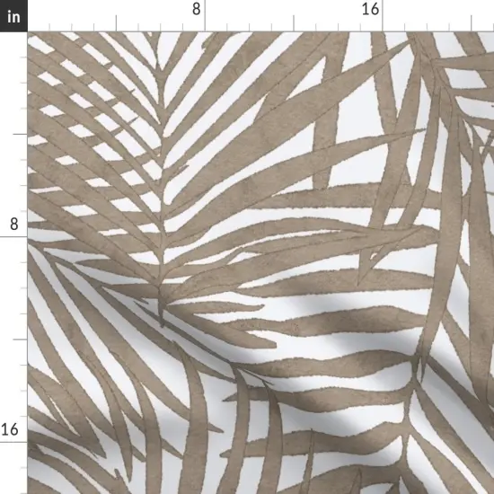 Various Fabrics by the Yard or Fat Quarter Tropical Palm Coastal Watercolor Summer Resort Beach Brown Tree Custom Printed Fabric by Spoonflower {2}