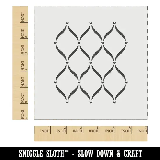 Trellis Pattern Wall Cookie DIY Craft Reusable Stencil {1}