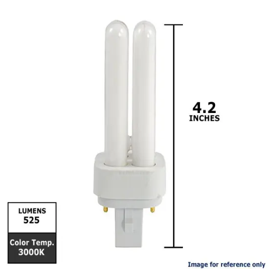 SUNLITE Compact Fluorescent 3000K, G23, 2-Pin 9W Bulb {2}