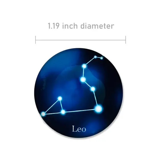 Wrapables Crystal Glass Magnets, Refrigerator Magnets for Office Whiteboards, Cabinets, Lockers (Set of 12) Constellations {2}