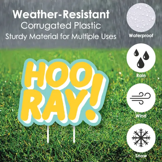 Big Dot of Happiness Party Time - Yard Sign and Outdoor Lawn Decorations - Happy Birthday Party Yard Signs - Set of 8 {4}