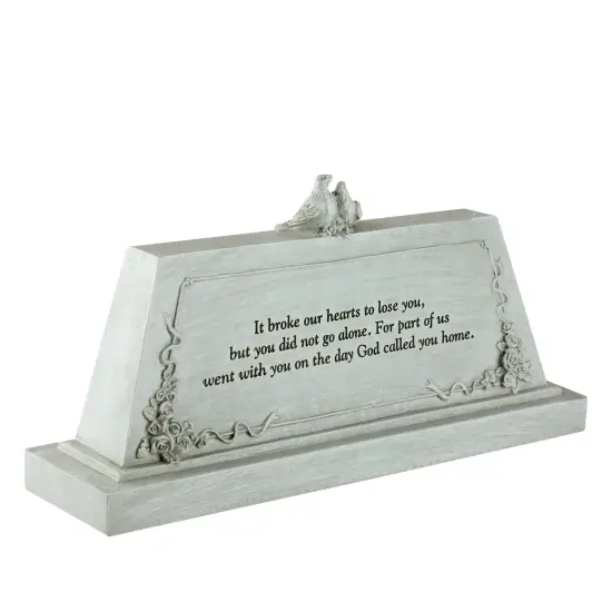 Roman Forever with the Angels Bereavement Plaque - 9" Gray {3}