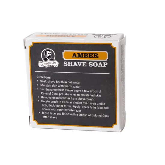 Colonel Conk Amber Shaving Soap - Large Shaving Soap Original Amber Scented {4}
