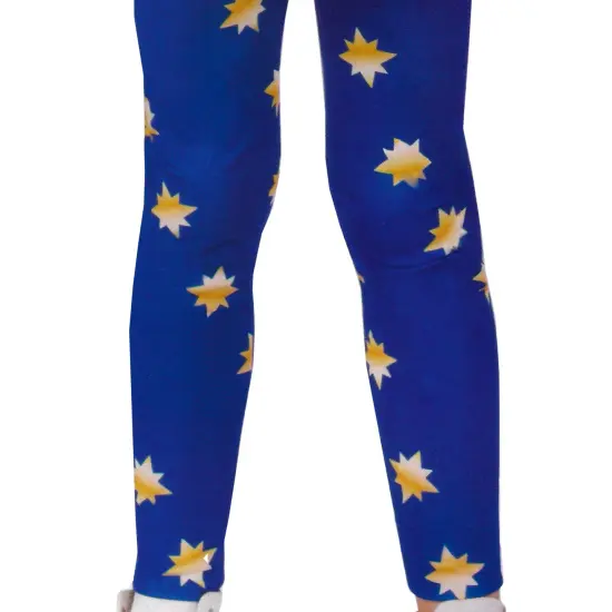Rubies Captain Marvel Child Leggings Girls Halloween Costume Accessories -6+ Blue {3}