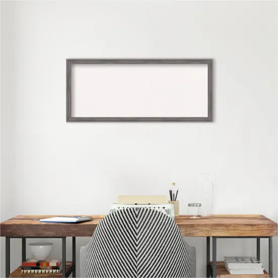 Florence Framed Corkboard, White Cork Grey {6}