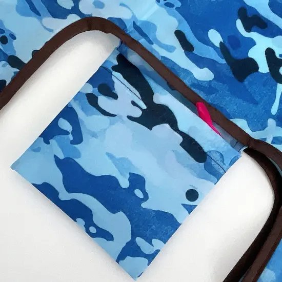 Wrapables JoliBag Collection Reusable Shopping Bag (Set of 2) Blue Camo {4}