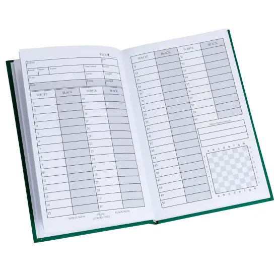 WE Games Hardcover Chess Scorebook & Notation Pad - Soft Touch {2}
