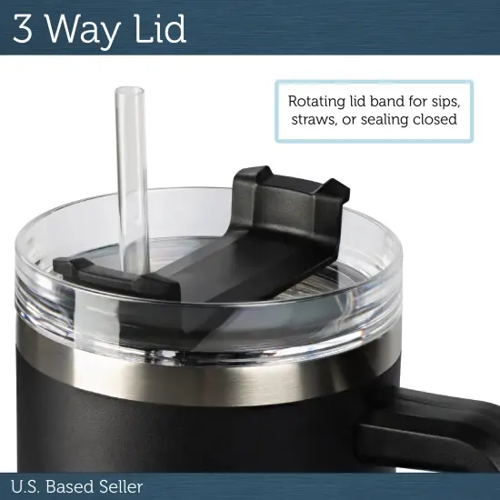 Potted Pans Coffee Tumbler with Handle - 40oz Stainless Coffee Insulated Tumbler {4}