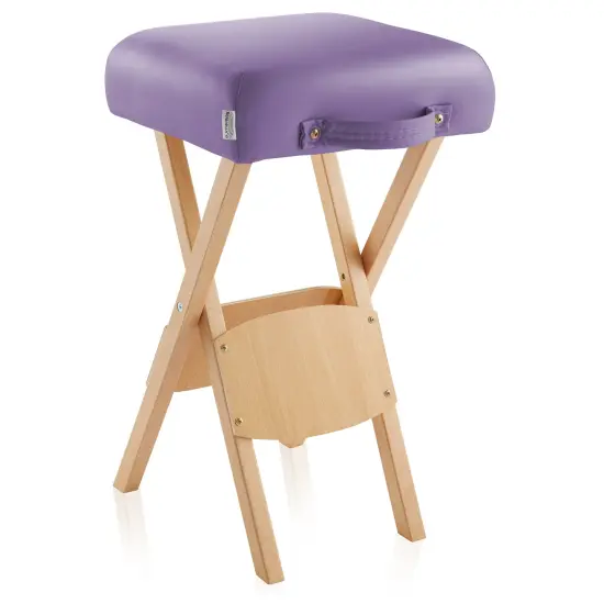 Saloniture Wood Folding Massage Stool with Carrying Case {2}