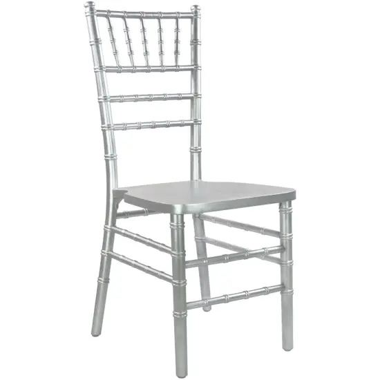 Emma and Oliver Wood Chiavari Chair Silver {1}