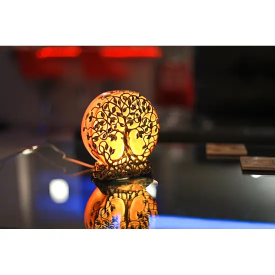 Glowing Orange Tree of Life Plug-In Night Accent Light 6.25 inch {6}