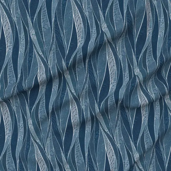 Various Fabrics by the Yard or Fat Quarter Blue Water Abstract Animals Waves Ocean Snake Skin Animal Print Custom Printed Fabric by Spoonflower {6}
