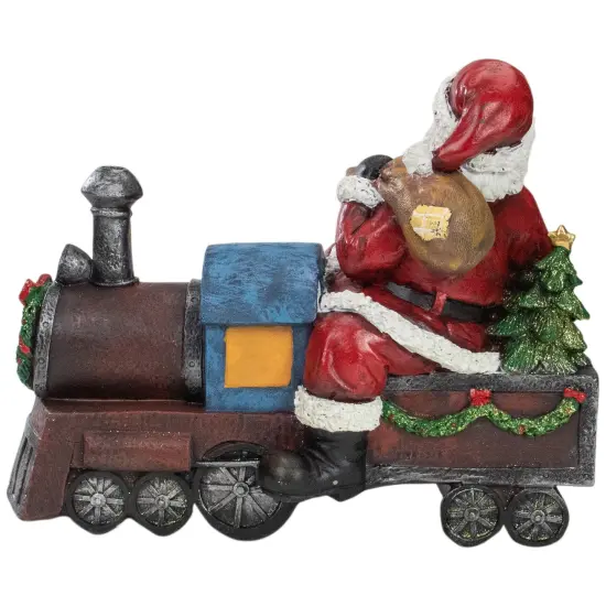 Northlight Santa on a Train Christmas Decoration - 14" Red {4}