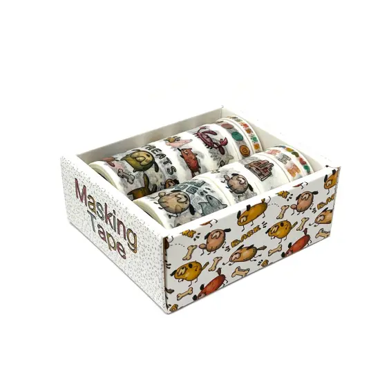 Wrapables Decorative Washi Tape Box Set (10 Rolls) Good Doggy {2}