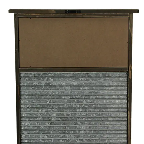 Wood and Metal Vintage Washboard Laundry Room Wall Hanging {5}