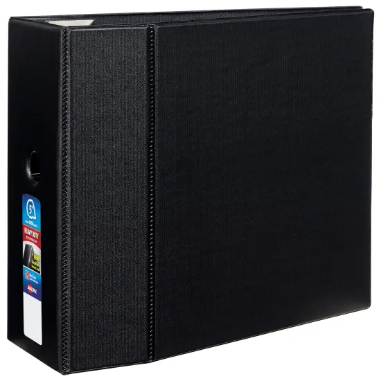 Avery Heavy-Duty Binder, 5" One-Touch Rings, 925-Sheet Capacity, DuraHinge, Black (79986) {1}