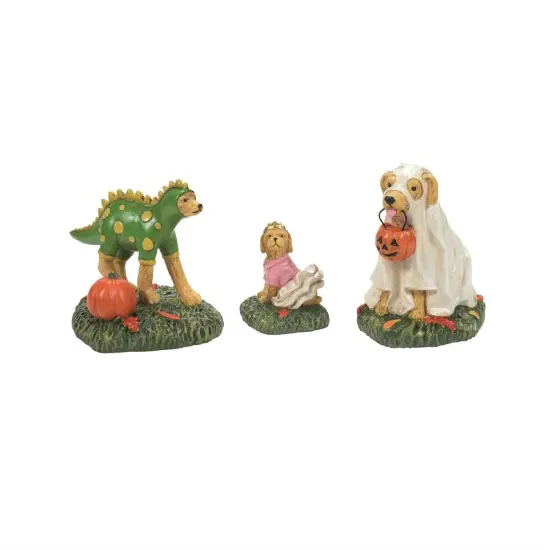 Department 56 Department 56 Village Halloween Accessories Family Pups Set of 3 #6012287 Green {1}