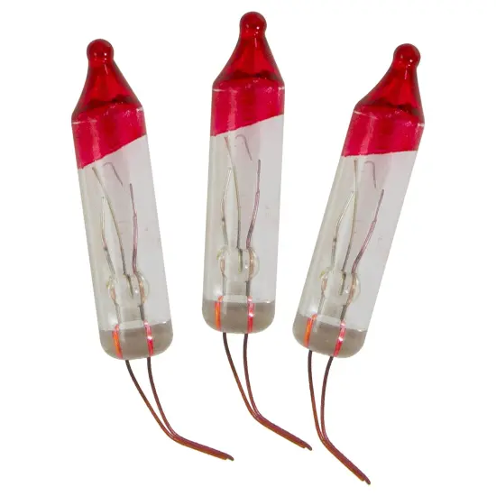 Northlight Mini Flasher Christmas Replacement Bulbs - 3.5 Volts - Clear - Pack of 3 {1}