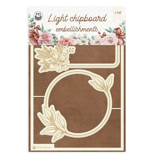 P13 Die-Cut Chipboard Embellishments 4"X6"-#04 {1}
