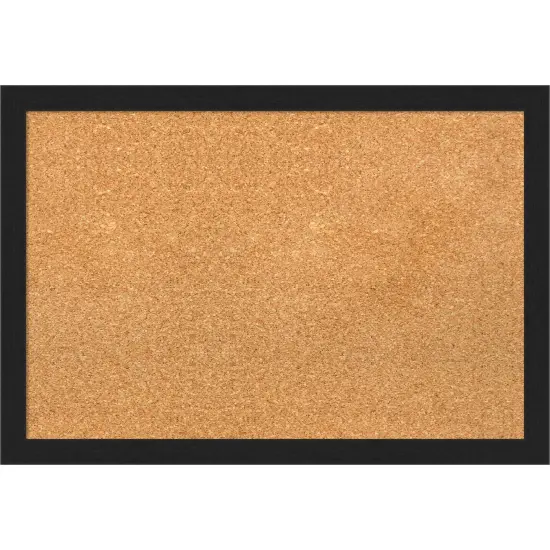 Grace Narrow Framed Corkboard, Natural Cork Nickel {7}