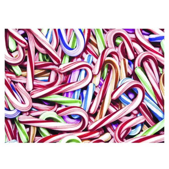 Candy Cane Collage 1000 Piece Jigsaw Puzzle {1}