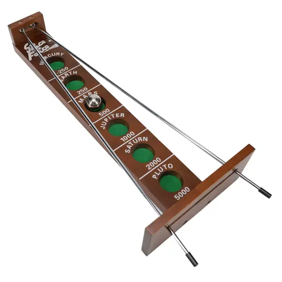 WE Games Shoot The Moon - a Classic 1940's Nostalgia Game - Solid Walnut Wood Stain - 18 inches {1}