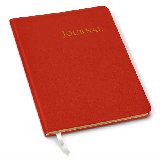 Gallery Leather Journal - Crafted in Maine, USA - Elegant Leather Writing Notebook with 192 Lined Pages - A Timeless Space for Your Thoughts - 9.75x7.5 ", Large Lined Key West Red {1}