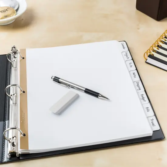 Avery Big Tab Write & Erase Dividers, 8 White Tabs, 4 Sets of 23078 {4}