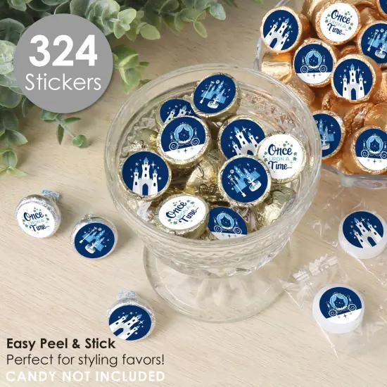 Big Dot of Happiness Fairy Tale Fantasy - Royal Prince and Princess Party Small Round Candy Stickers - Party Favor Labels - 324 Count {3}