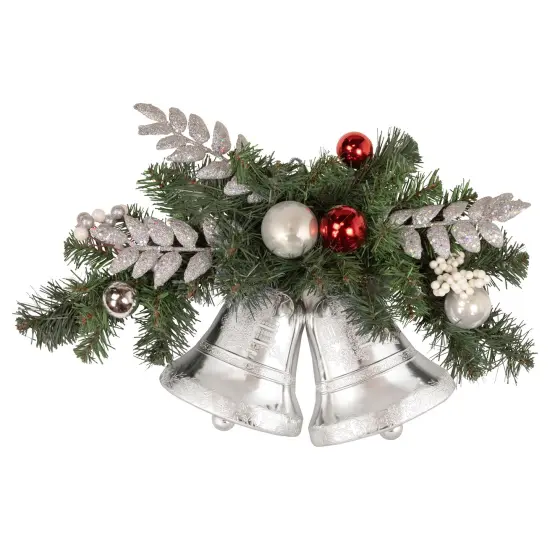 Northlight 18" Decorated Green Pine Artificial Christmas Swag with Bells {1}