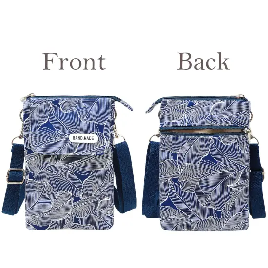 Wrapables Mini Crossbody Cell Phone Bag Front Flap / Navy {2}