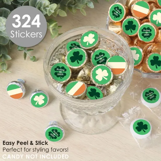 Big Dot of Happiness St. Patrick's Day - Saint Paddy's Day Party Small Round Candy Stickers - Party Favor Labels - 324 Count {3}